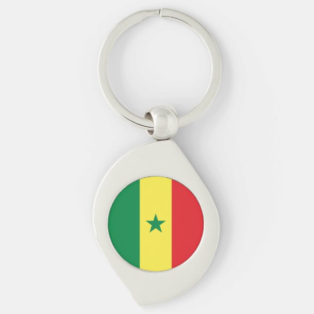 Chaveiro Bandeira do Senegal (Frente)
