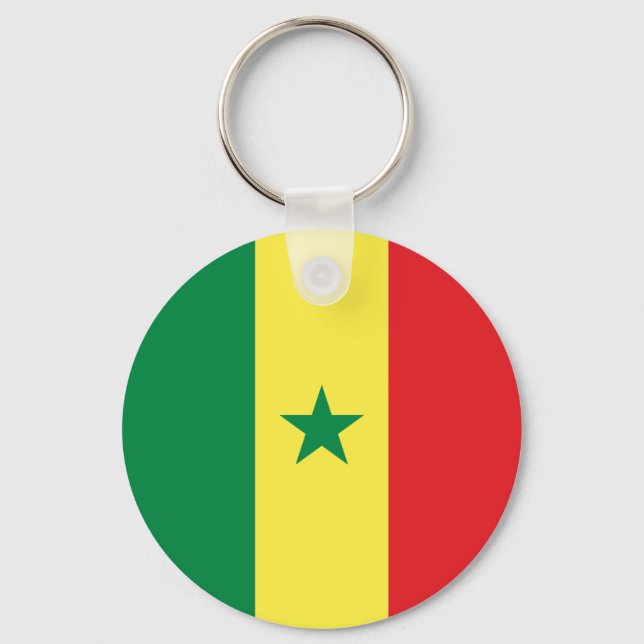 Chaveiro Bandeira do Senegal (Frente)