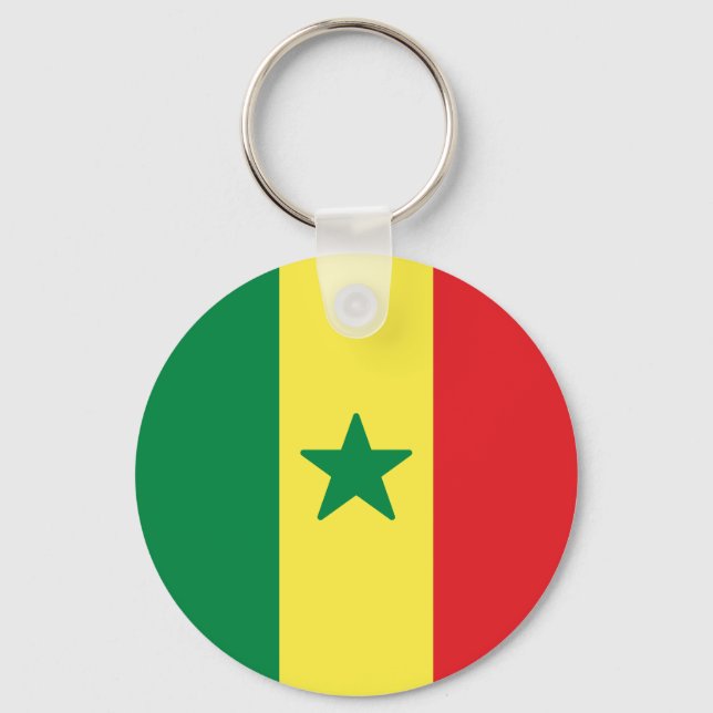 Chaveiro Bandeira do Senegal (Frente)