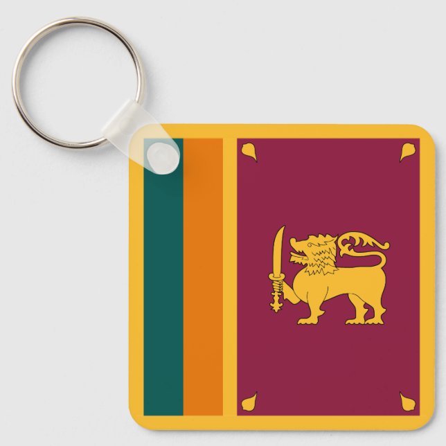 Chaveiro Bandeira do Sri Lanka (Frente)