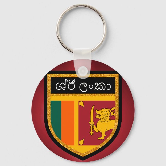 Chaveiro Bandeira do Sri Lanka (Frente)