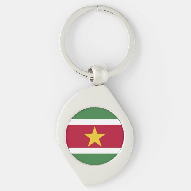 Chaveiro Bandeira do Suriname (Frente)