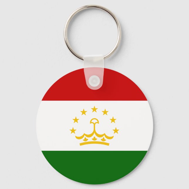 Chaveiro Bandeira do Tajiquistão (Frente)