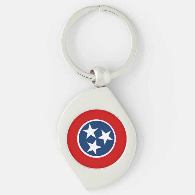 Chaveiro Bandeira do Tennessee (Frente)