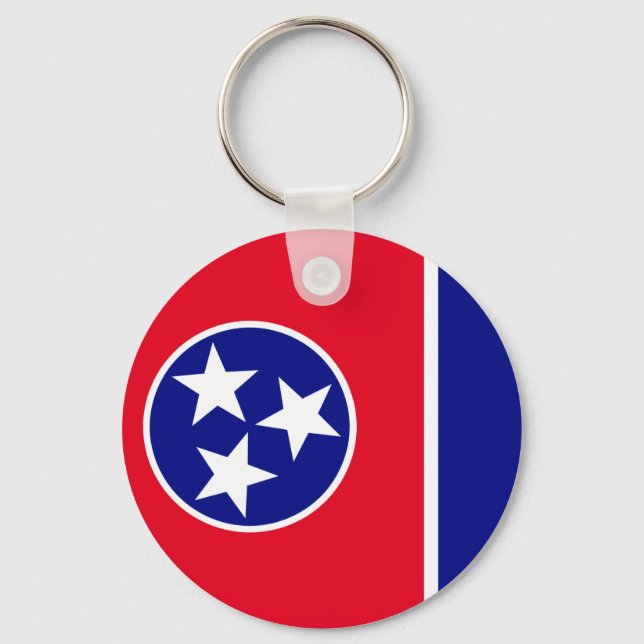 Chaveiro Bandeira do Tennessee (Frente)