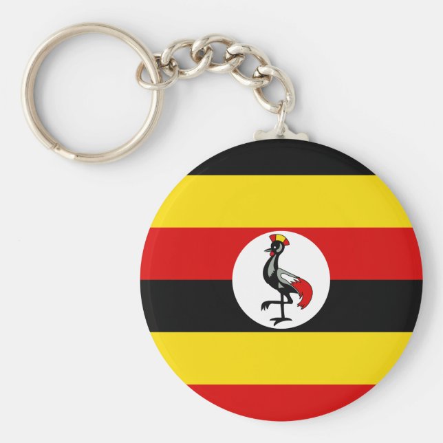 Chaveiro Bandeira do Uganda (Frente)