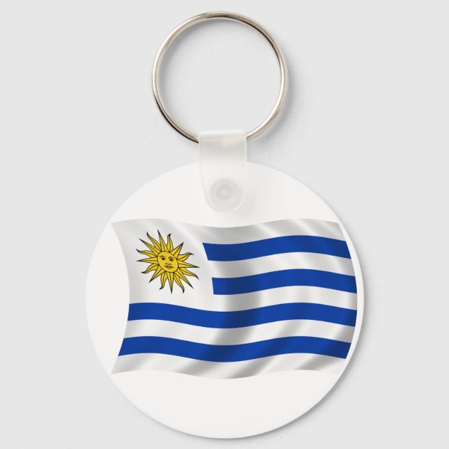 Chaveiro Bandeira do Uruguai (Frente)