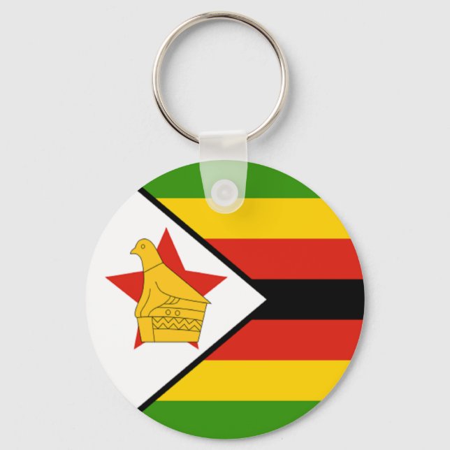 Chaveiro Bandeira do Zimbabué (Frente)
