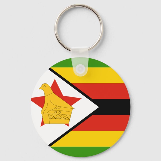 Chaveiro Bandeira do Zimbabué (Frente)