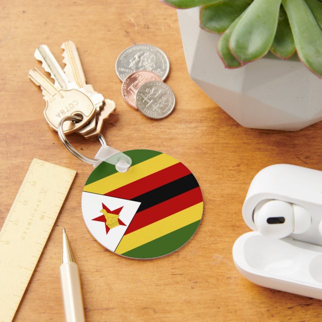 Chaveiro Bandeira do Zimbabué (Mesa)