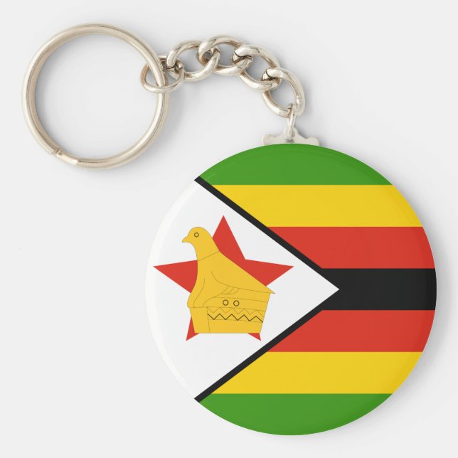 Chaveiro Bandeira do Zimbabué (Frente)