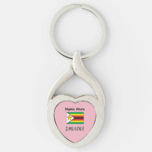 Chaveiro Bandeira do Zimbábue Personalizada