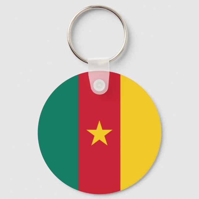 Chaveiro Bandeira dos Camarões (Frente)