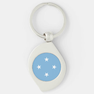 Chaveiro Bandeira dos Estados Federados da Micronésia