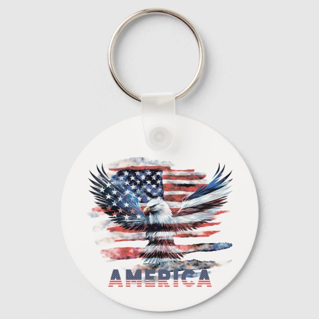 Chaveiro Bandeira dos Estados Unidos. América (Frente)