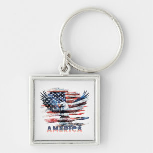 Chaveiro Bandeira dos Estados Unidos. América