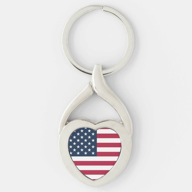 Chaveiro Bandeira dos Estados Unidos da América (Frente)