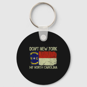 Chaveiro Bandeira Estadual Vintage Não Nova York Meu Norte