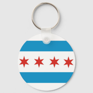 Chaveiro bandeira EUA América da cidade de Chicago