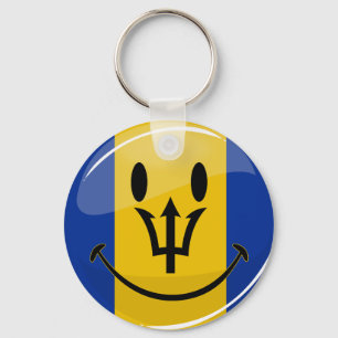 Chaveiro Bandeira feliz de Barbados