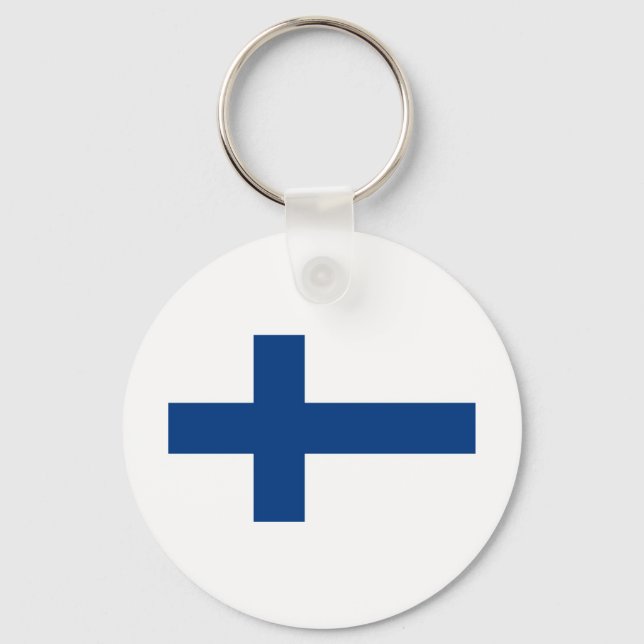 Chaveiro Bandeira Finlândia (Frente)