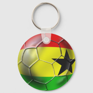 Chaveiro Bandeira ganesa da bola de futebol de Ghana para