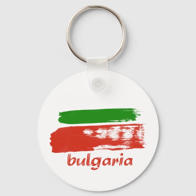 Chaveiro Bandeira-gigante búlgara design (Frente)