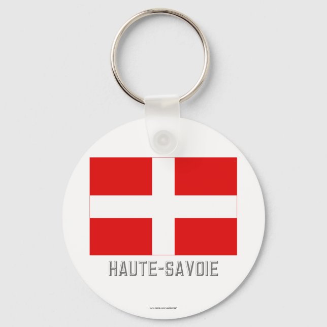 Chaveiro Bandeira Haute-Savoie com nome (Frente)
