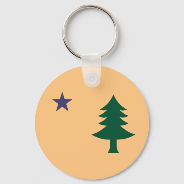 Chaveiro Bandeira histórica do Maine (1901-1909) (Frente)