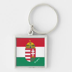 Chaveiro Bandeira húngara, férias de Emblem e Hungria/esp