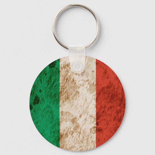 Chaveiro Bandeira italiana resistente (Frente)