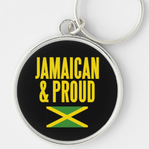 Chaveiro Bandeira jamaicana e orgulhosa da Jamaica