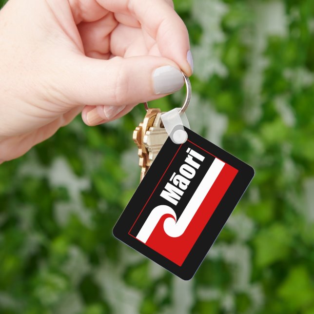 Chaveiro Bandeira Maori,Bandeira Tino Rangatiratanga, Māori (Mão)