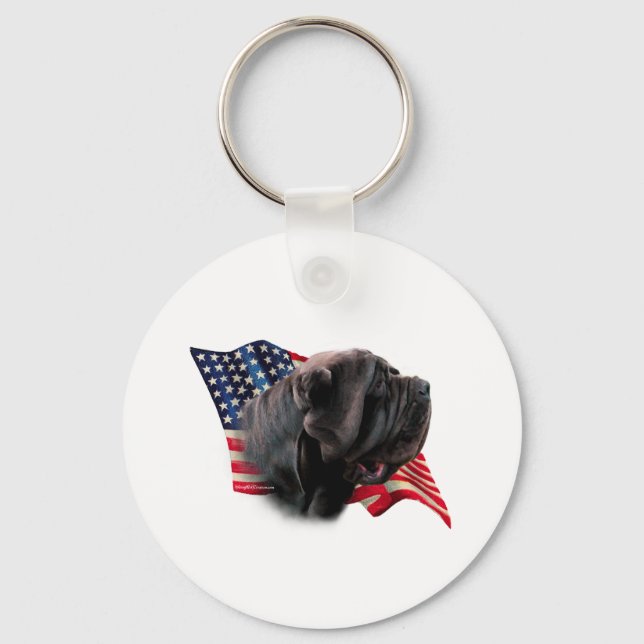 Chaveiro Bandeira Mastiff napolitana (Frente)