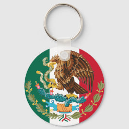 Chaveiro Bandeira mexicana e Casaco do Tricolor Key Chain