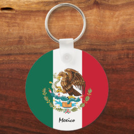 Chaveiro Bandeira mexicana, patriotas e esportes