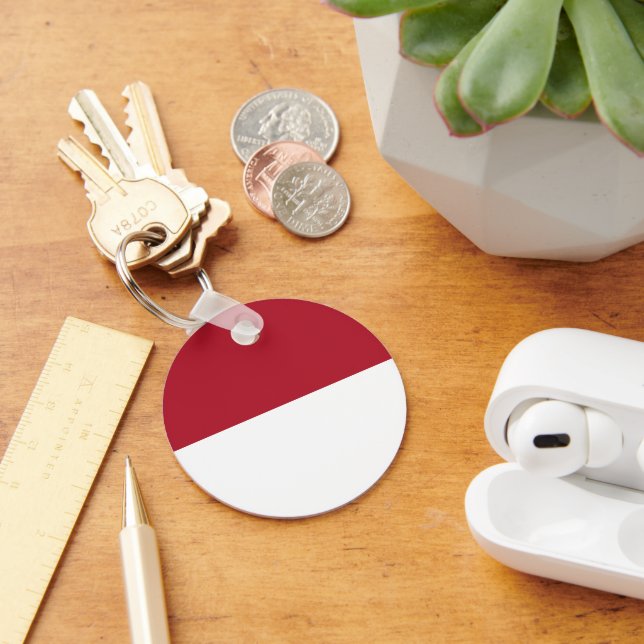 Chaveiro bandeira Mônaco (Mesa)