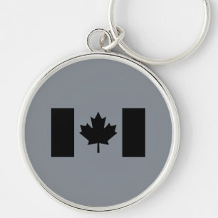 Chaveiro Bandeira na moda canadense em preto