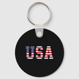 Chaveiro Bandeira Nacional Americana Dos EUA 4 De Julho Par