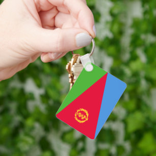 Chaveiro Bandeira Nacional da Eritreia Retângulo