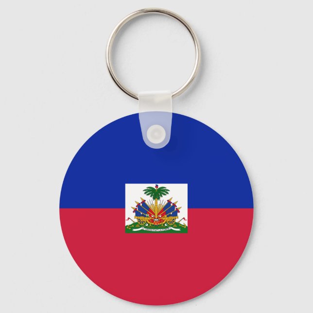 Chaveiro Bandeira Nacional do Haiti (Frente)
