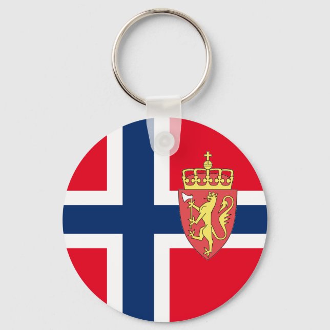 Chaveiro Bandeira norueguesa (Frente)