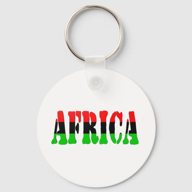 Chaveiro Bandeira Pan-Africana (Frente)