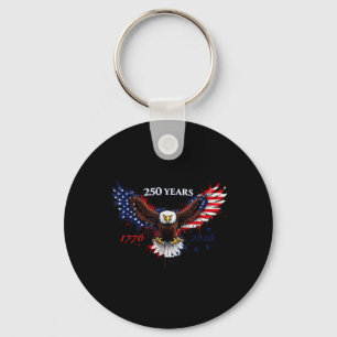 Chaveiro Bandeira Patriótica Águia Americana 250 Anos 17762