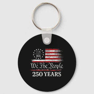 Chaveiro Bandeira Patriótica Americana 250º Aniversário EUA
