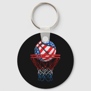 Chaveiro Bandeira Patriótica Americana No Dia 4 De Julho