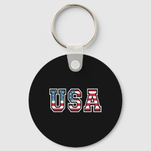 Chaveiro Bandeira Patriótica Americana para Homens Mulheres