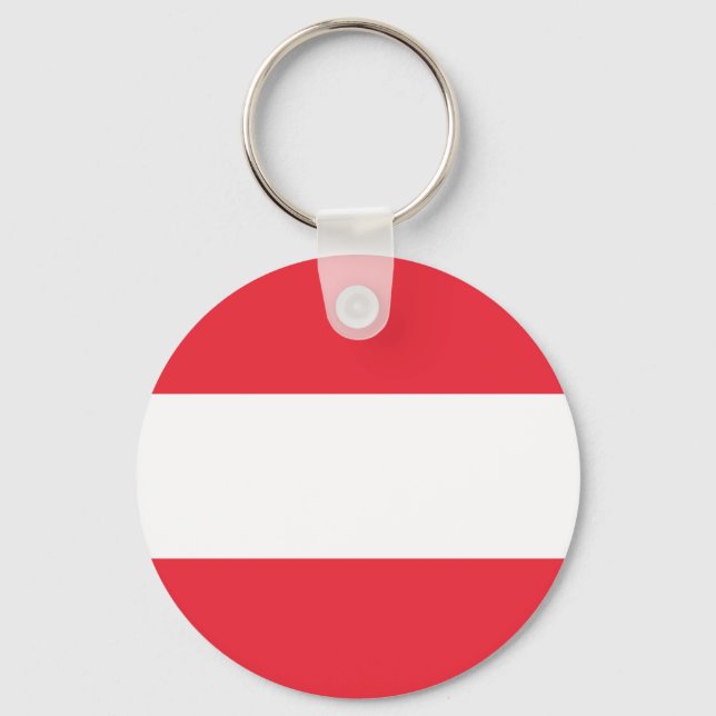 Chaveiro Bandeira Patriótica Austríaca (Frente)