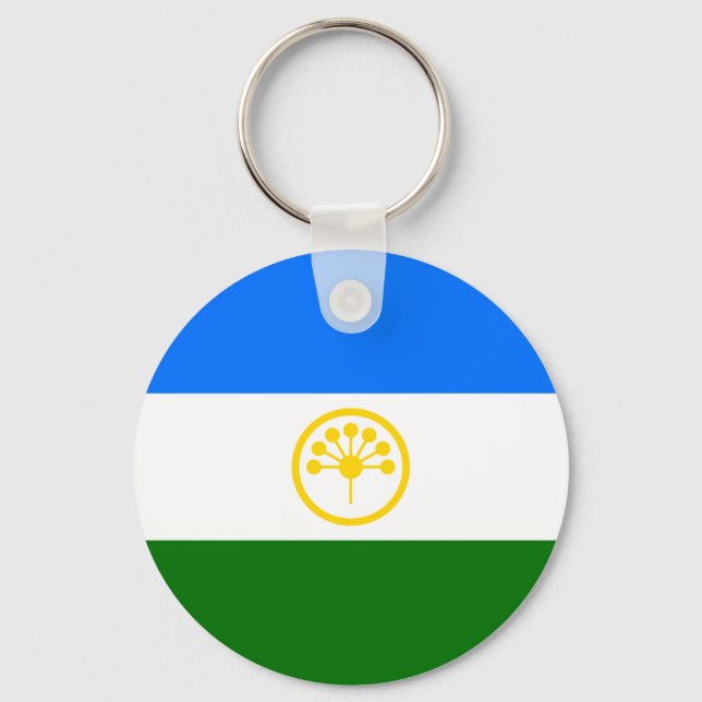 Chaveiro Bandeira Patriótica Bashkortostan (Frente)