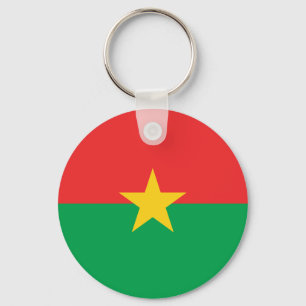 Chaveiro Bandeira Patriótica Burkina Faso